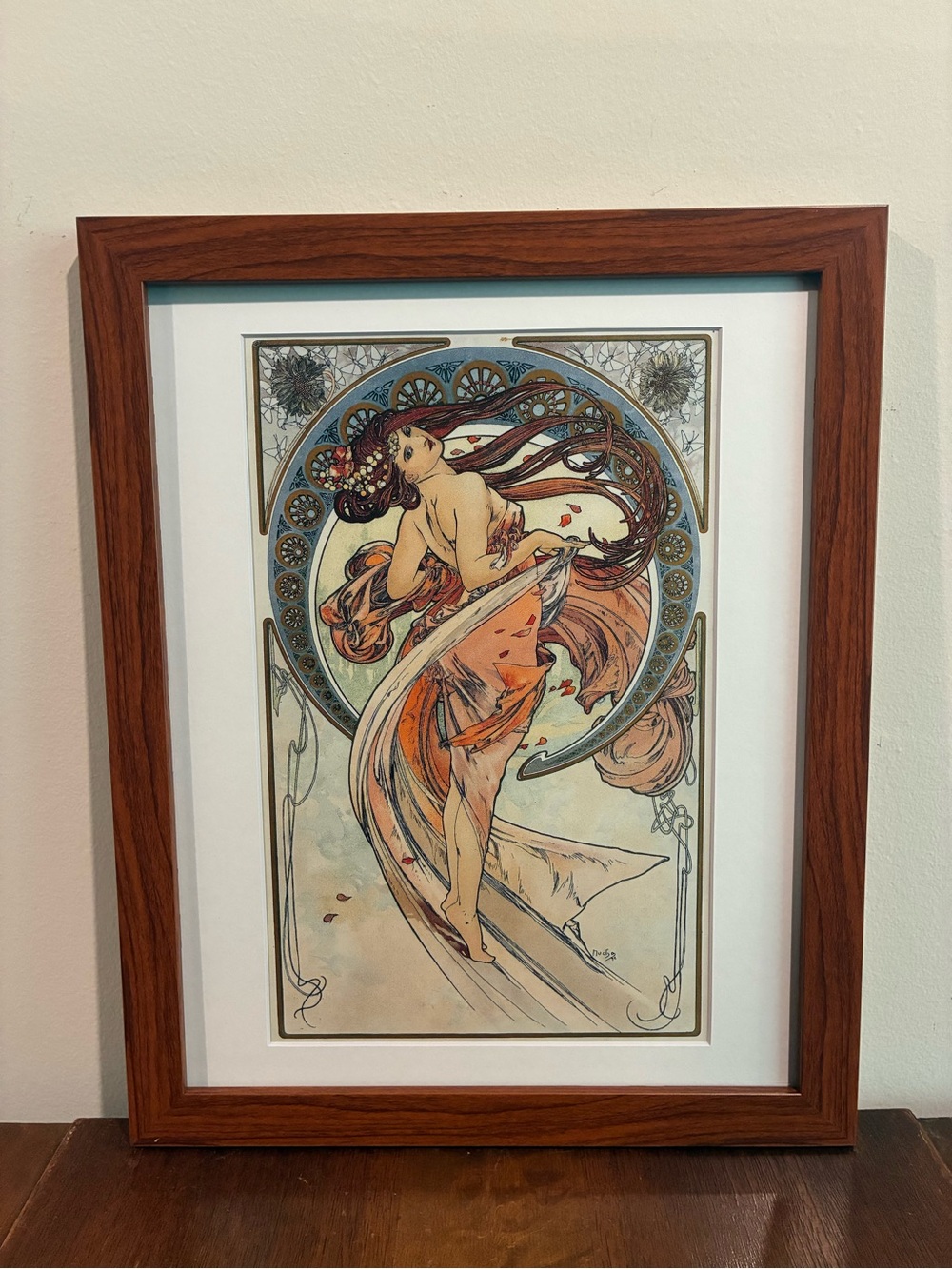 Mucha Muse of Dance (The Arts Series) 12x15 Framed Art Nouveau Print Wall Art